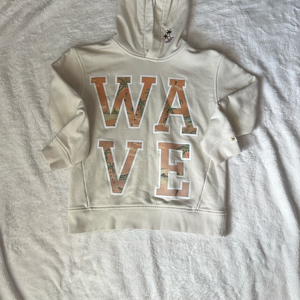 Scotch & Soda Cream Hoodie with Graphic